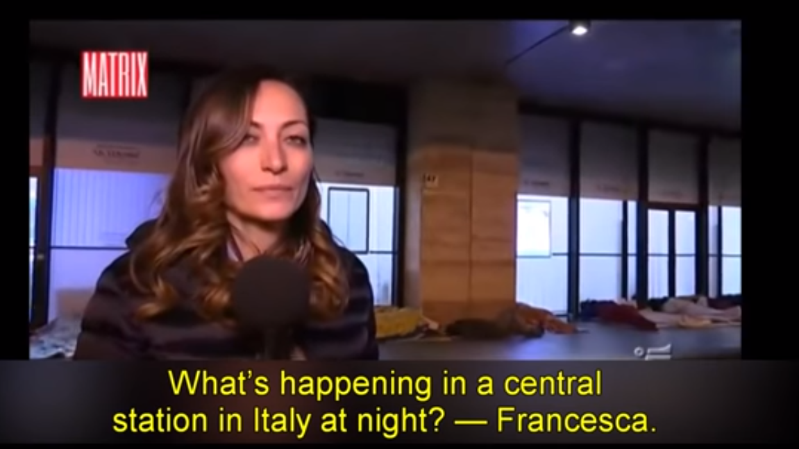 Italien journalist overfaldet